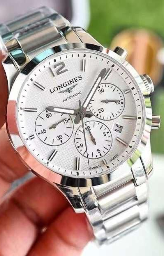 Longines White Stainless